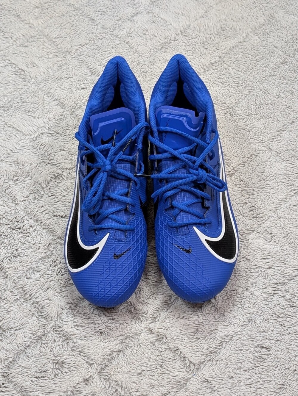 Nike Vapor Edge Elite 360 2 Hyper Royal White Football Cleats Mens 12 DA5457-400